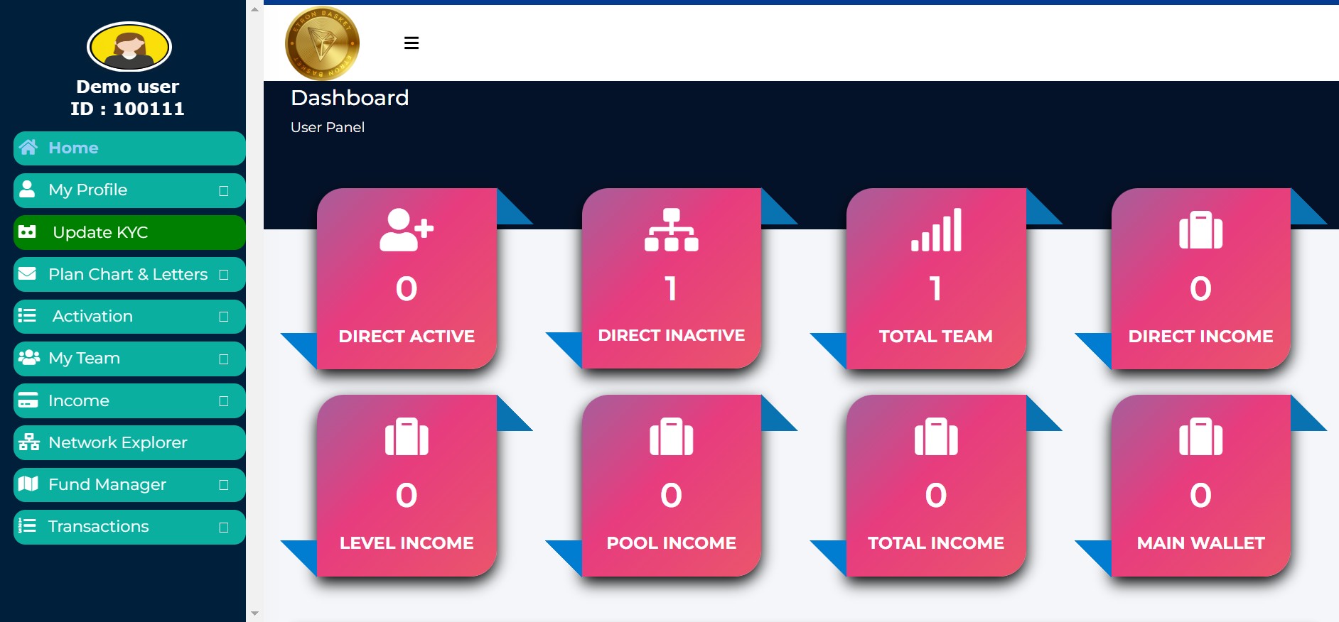 MLM Demo - Member Login - MPT1010